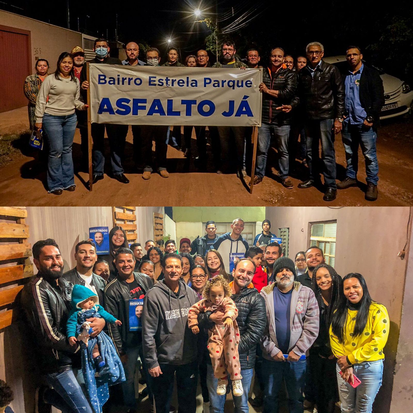 Read more about the article Em noite fria na Capital vereador João César Mattogrosso se reúne com moradores do Estrela Park e Indubrasil