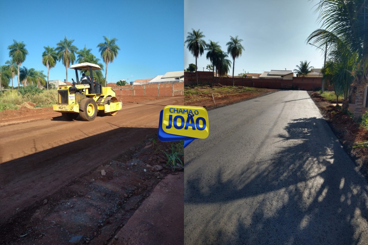 Read more about the article Chama o João: Após quase 10 anos de espera, asfalto chega a rua do bairro São Francisco