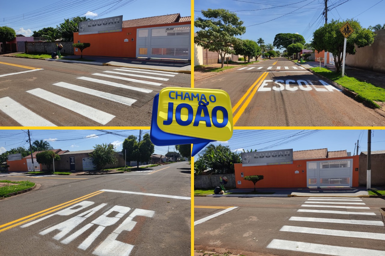 Read more about the article Chama o João: área escolar na Vila Marli recebeu sinalização a pedido do vereador
